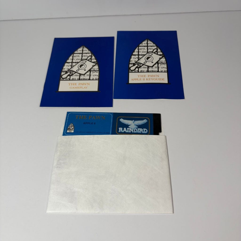 The Pawn Apple II 5.25 Floppy Disk Rainbird Magnetic Scrolls 1986 Text Adventure