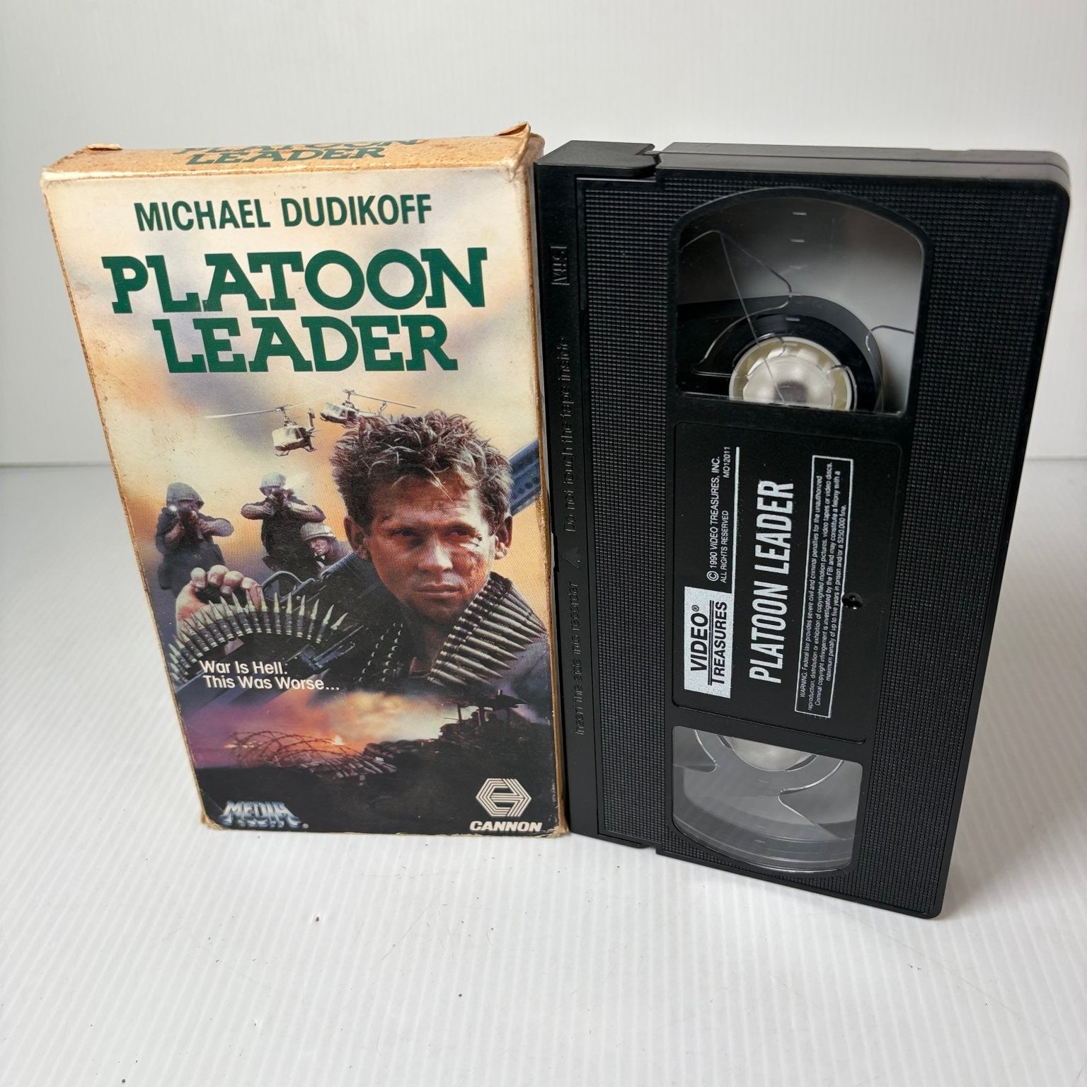 Platoon Leader VHS 1990 Action War Movie Michael Dudikoff Video Treasures