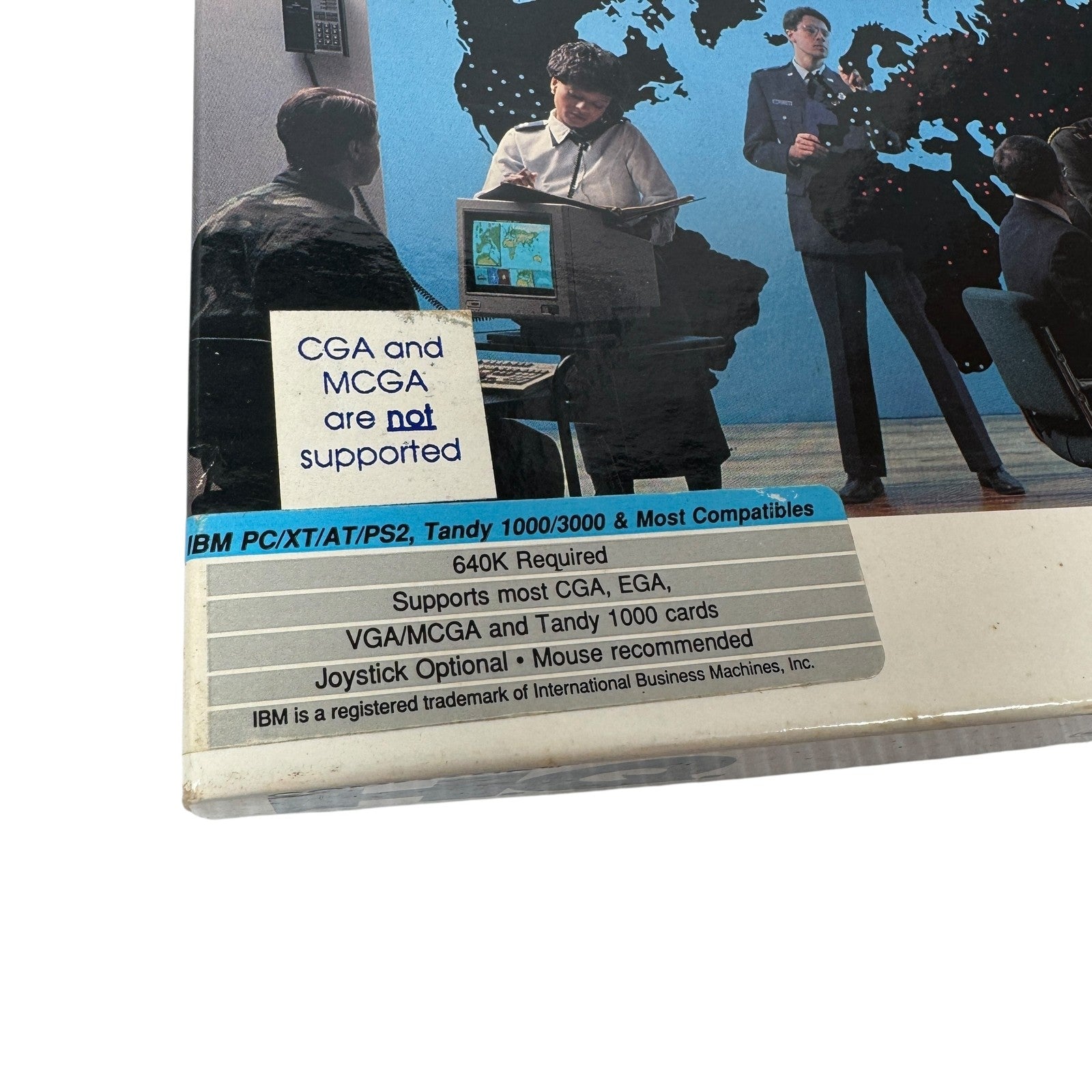 Vintage Command HQ PC Game 5.25" Disks Microplay 1990 Complete Big Box Strategy