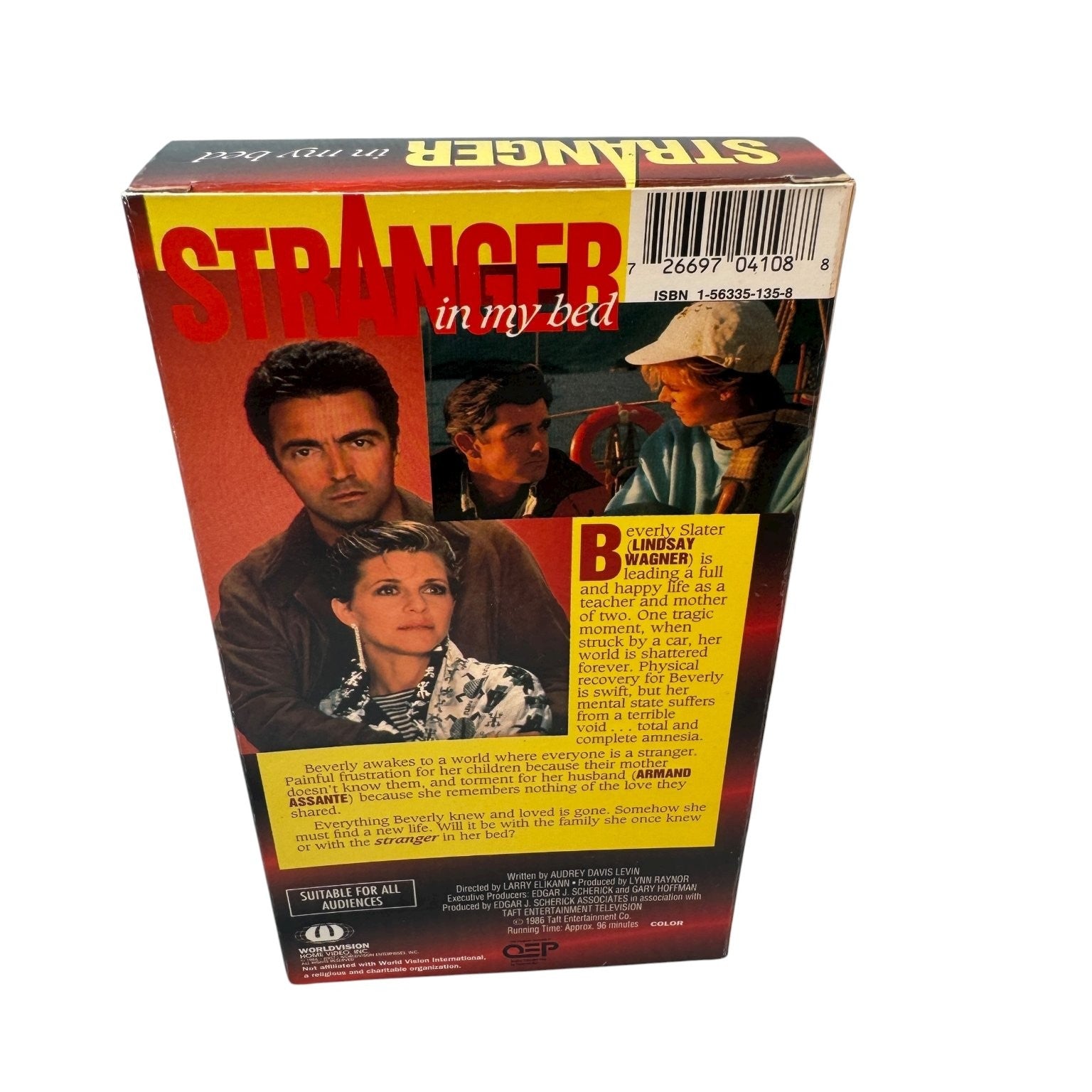 Stranger In My Bed VHS 1986 Drama Rare Original Release Worldvision