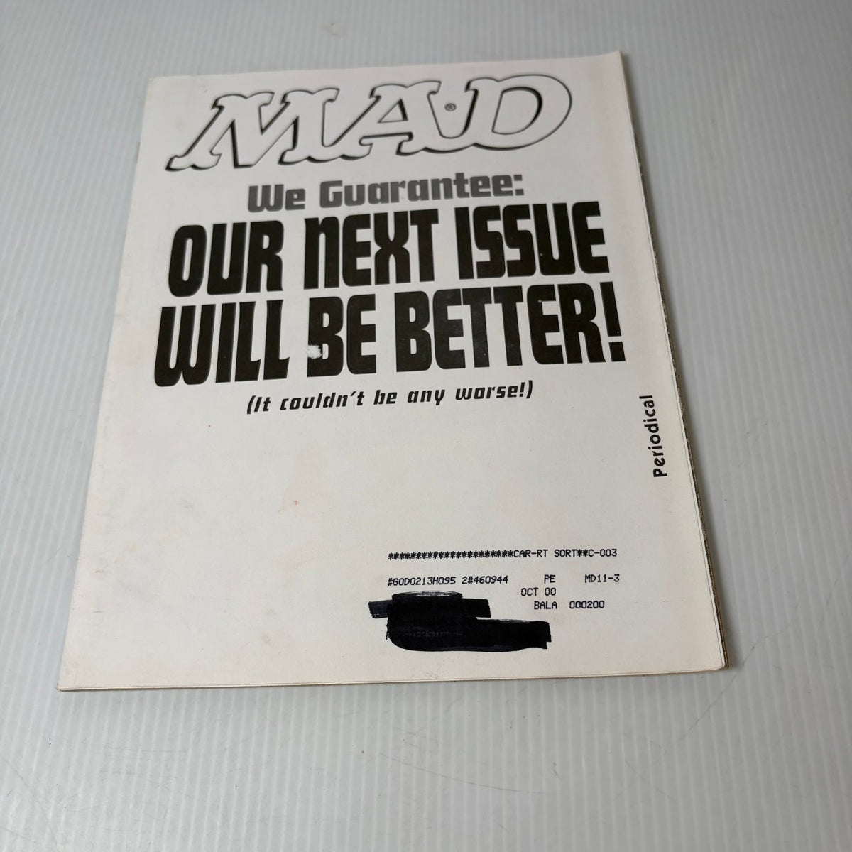 MAD Magazine November 1999 The 20th Century Why It Sucked Special Insert