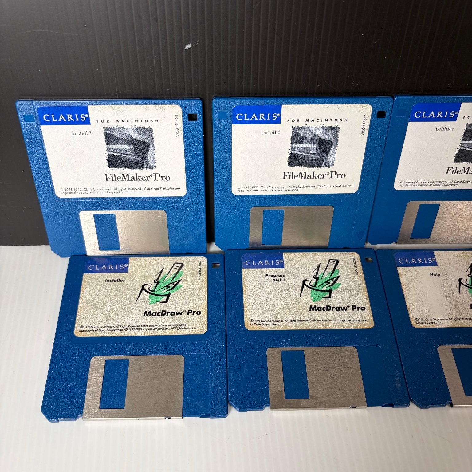 Claris FileMaker Pro & MacDraw Pro Software Lot Macintosh 3.5" Floppy