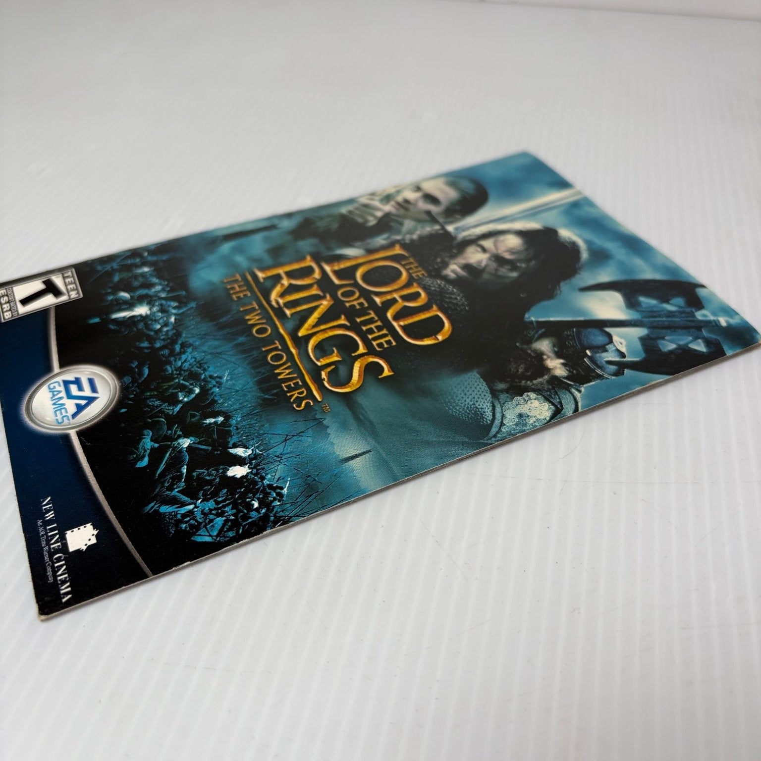 Lord of the Rings Two Towers Manual PlayStation 2 PS2 Booklet OEM