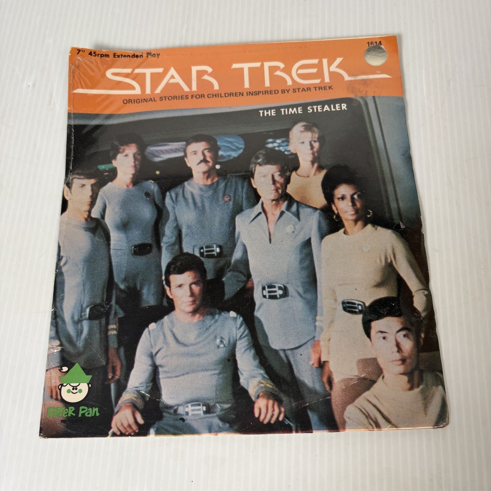 Star Trek The Time Stealer 7" 45 RPM Extended Play Vinyl Record Peter Pan 1514