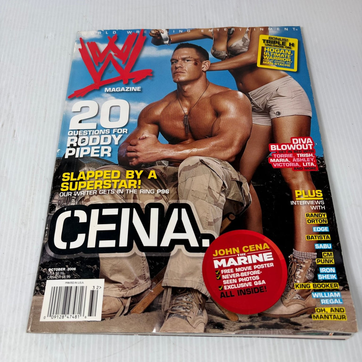 WWE Magazine October 2006 John Cena The Marine Wrestling Pop Culture