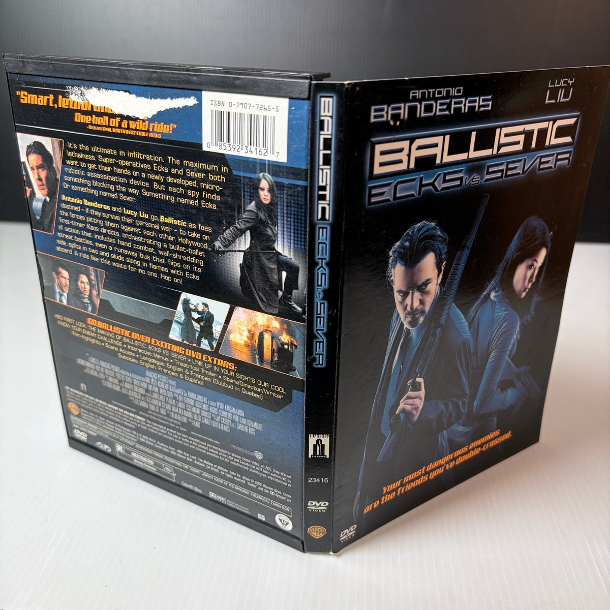 Ballistic Ecks vs. Sever DVD 2002 Antonio Banderas Lucy Liu Action Thriller