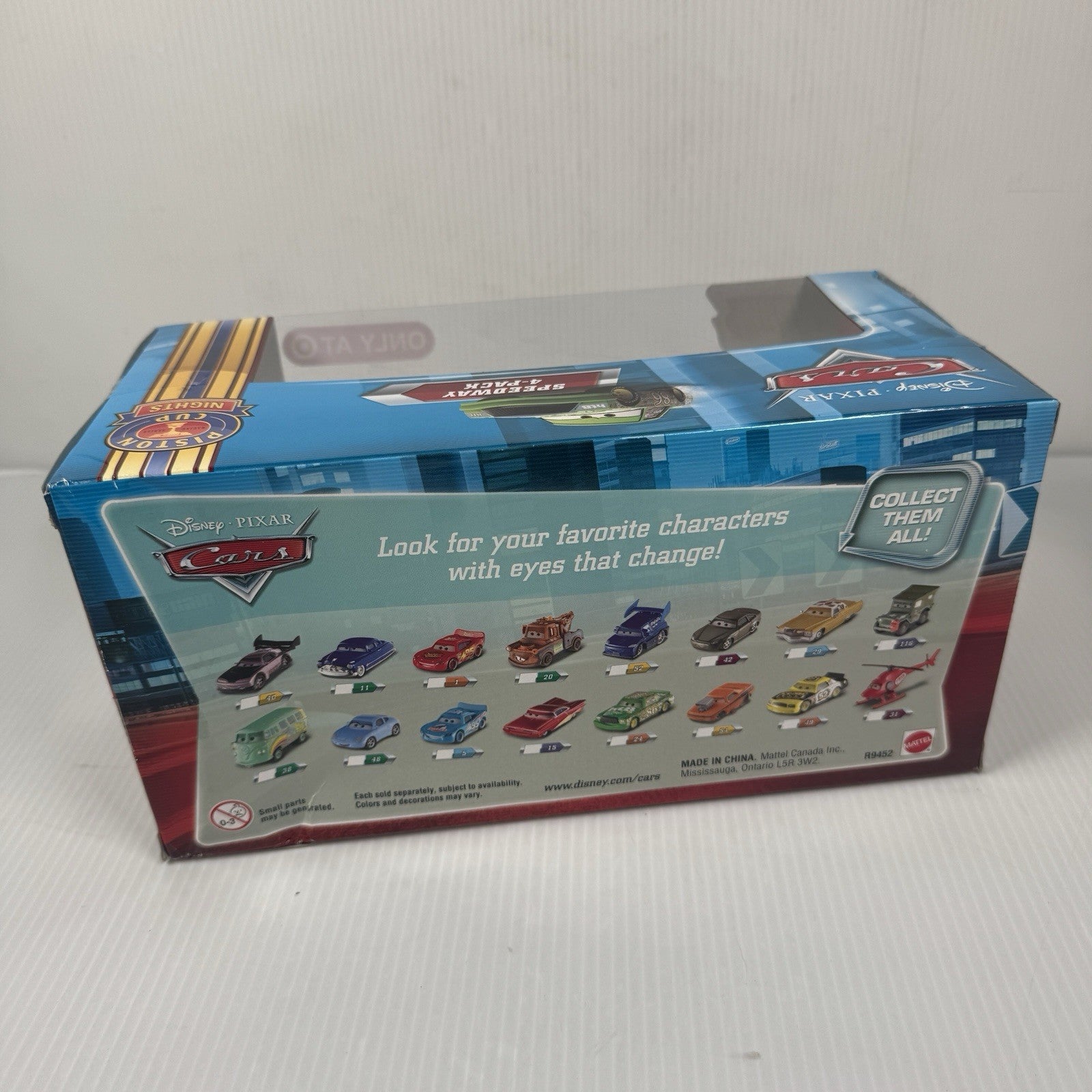 Disney Pixar Cars Speedway 4-Pack Chick Hicks Fiber Fuel Spare O Mint WOC R9452