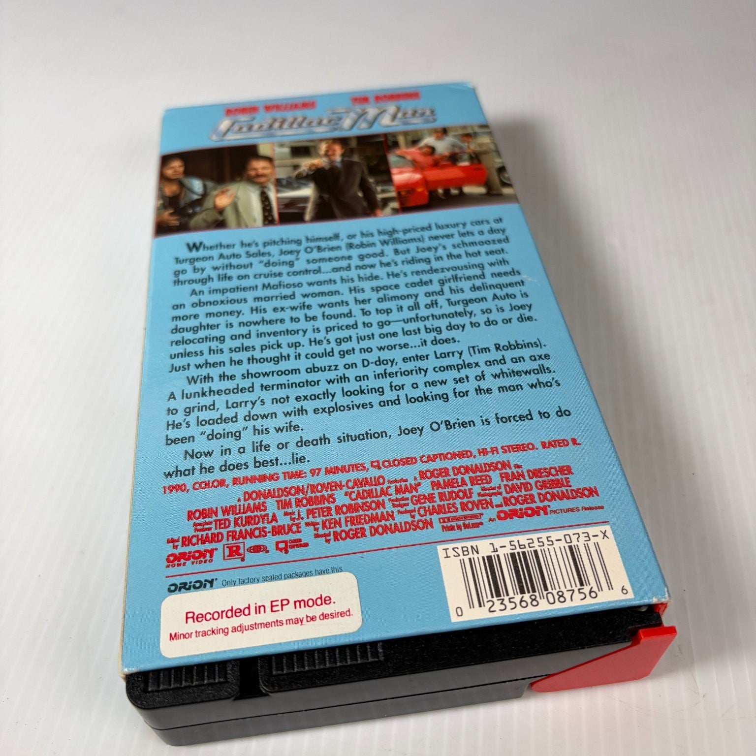 Cadillac Man VHS 1990 Comedy Original Release Orion Home Video Robin Williams