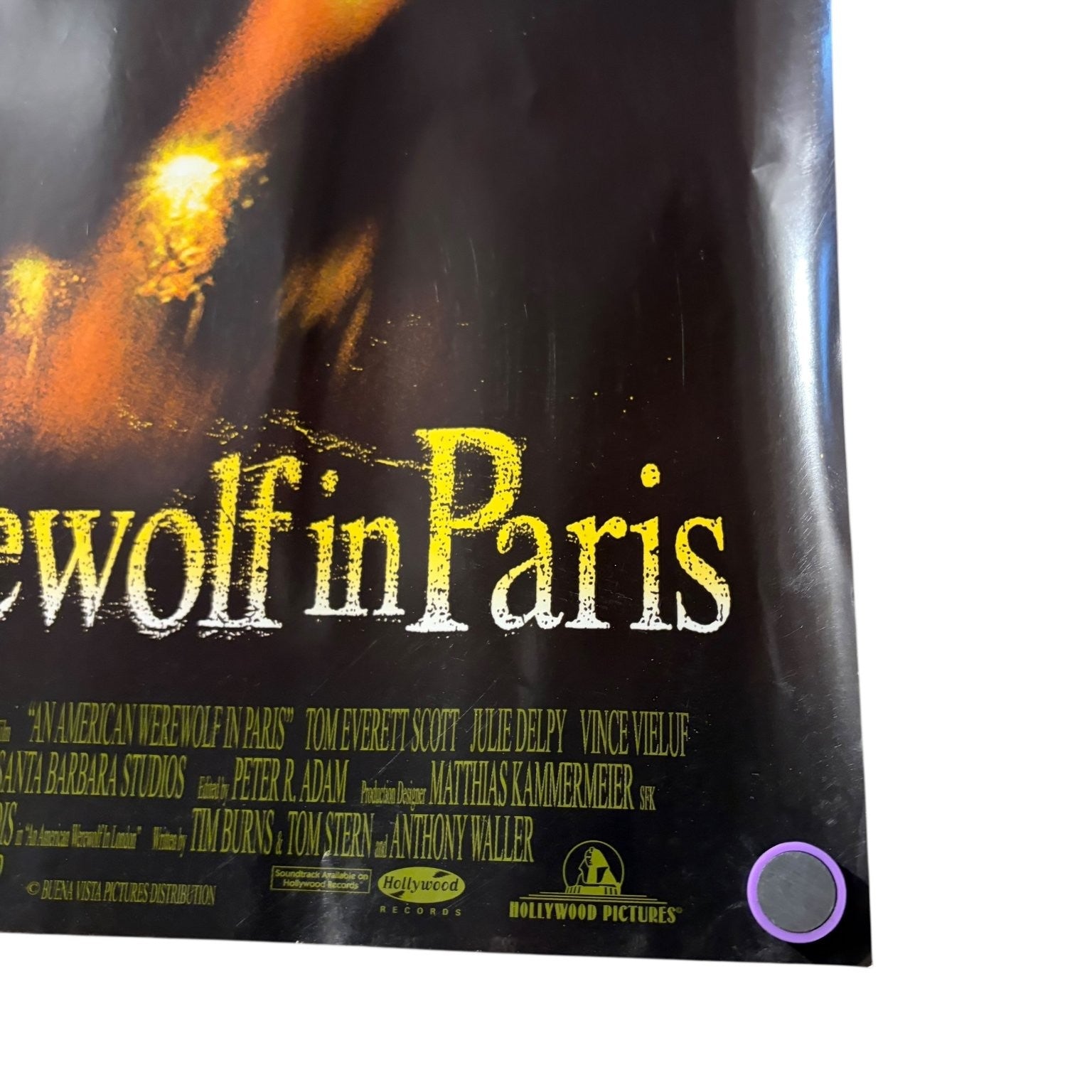 An American Werewolf in Paris 1997 Promo Movie Poster Werewolf Horror 27"x18"