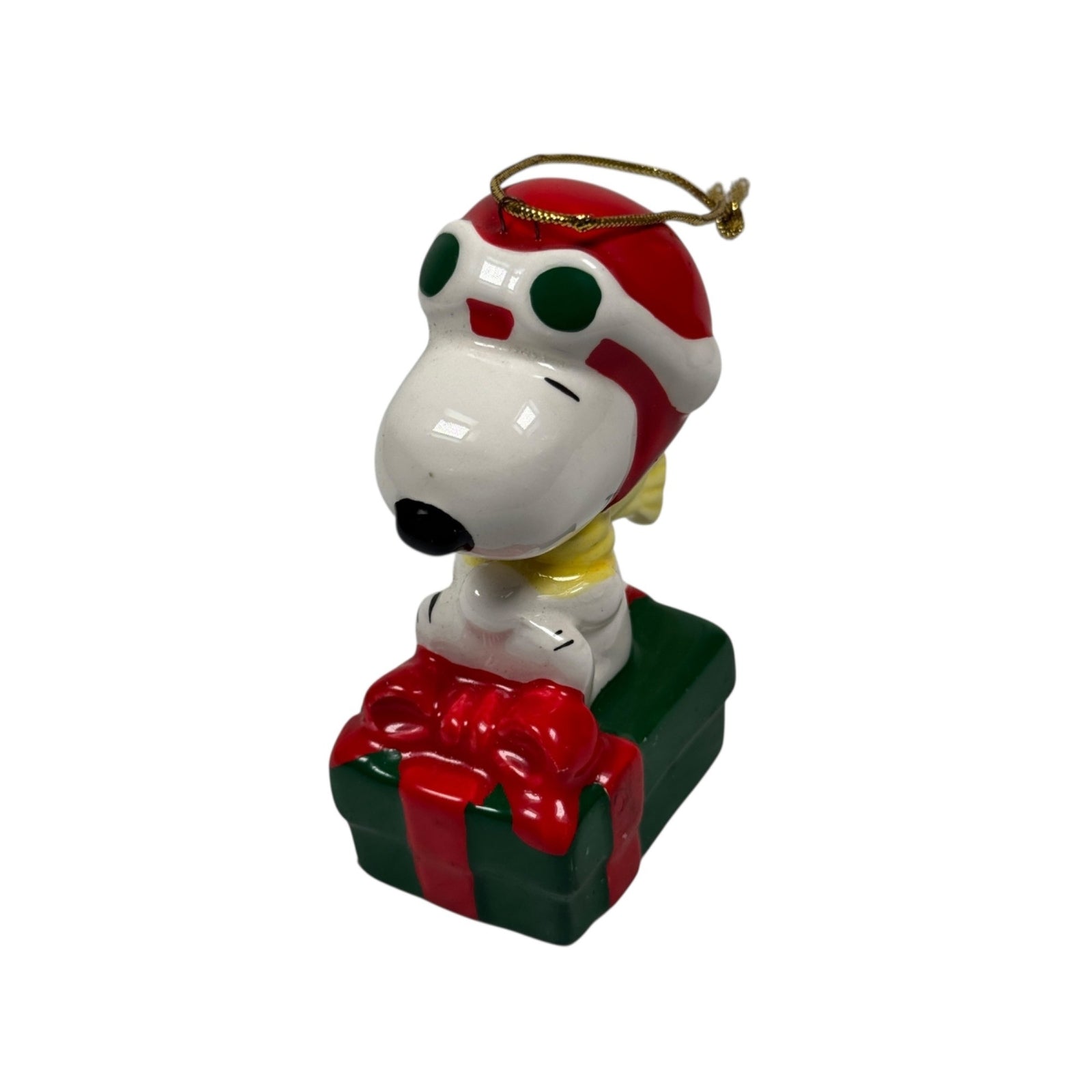 Vintage Snoopy Christmas Ornament Willits Designs 1966 Ceramic Made In Korea