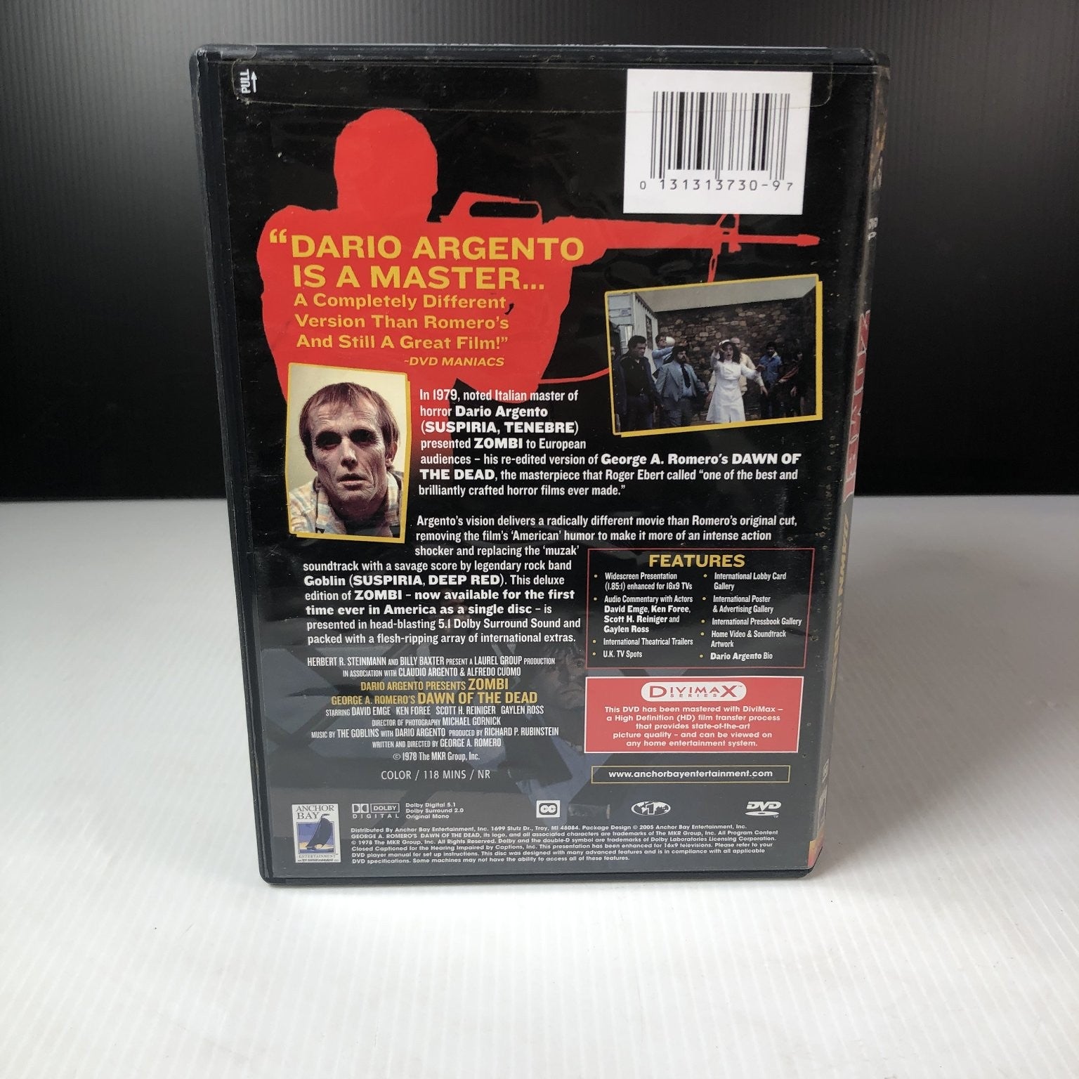 Zombi Dawn of the Dead DVD 1978 Special Edition Dario Argento Horror