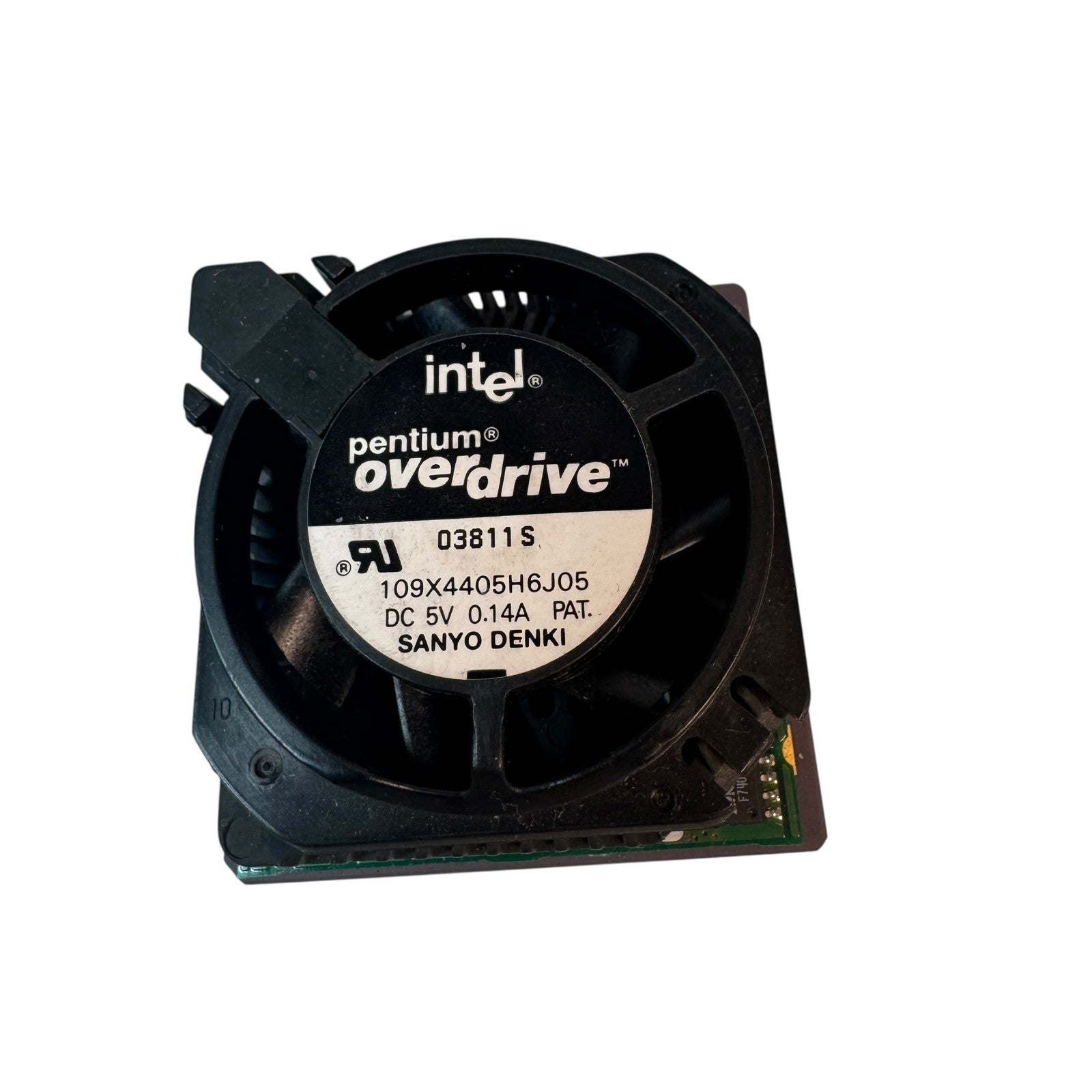 Intel Pentium Overdrive 83 Processor 03811S Retro Gold CPU Chip 109X4405H6J05