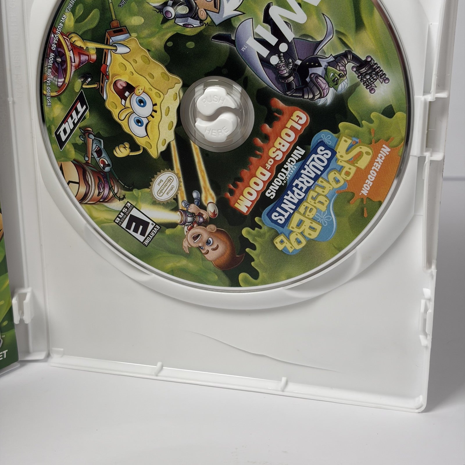 SpongeBob SquarePants Nicktoons Globs of Doom Nintendo Wii Game Tested Complete