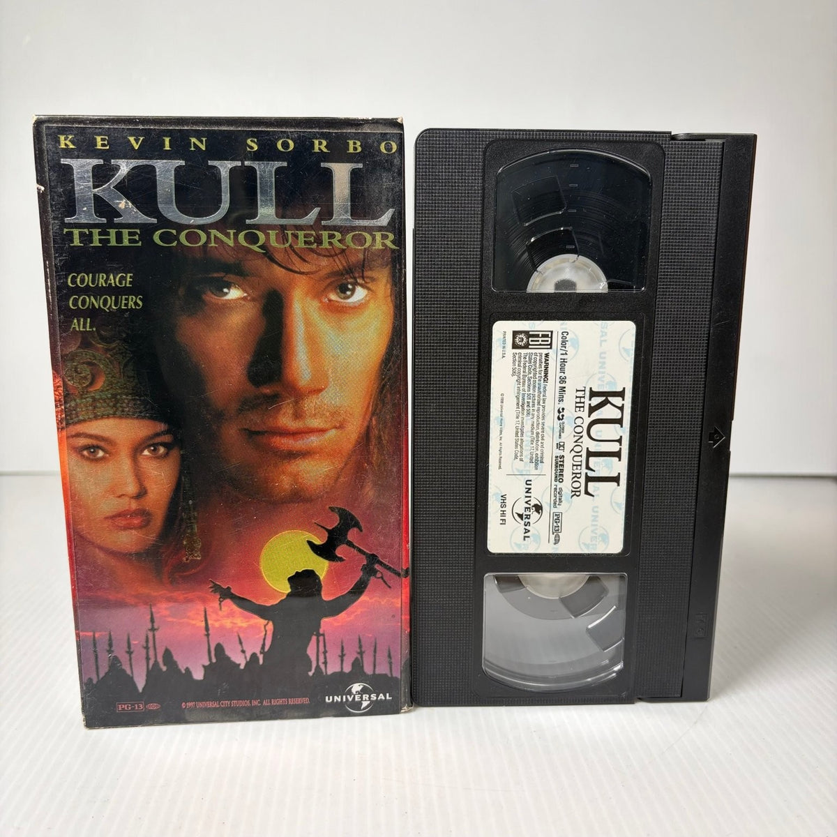 Kull the Conqueror VHS 1997 Action Adventure Fantasy Kevin Sorbo Universal
