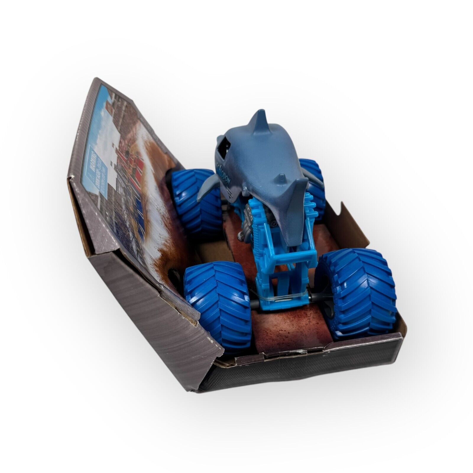 Monster Jam Truck MEGALODON 1:24 Scale Series 18 Spin Master New in Worn Box