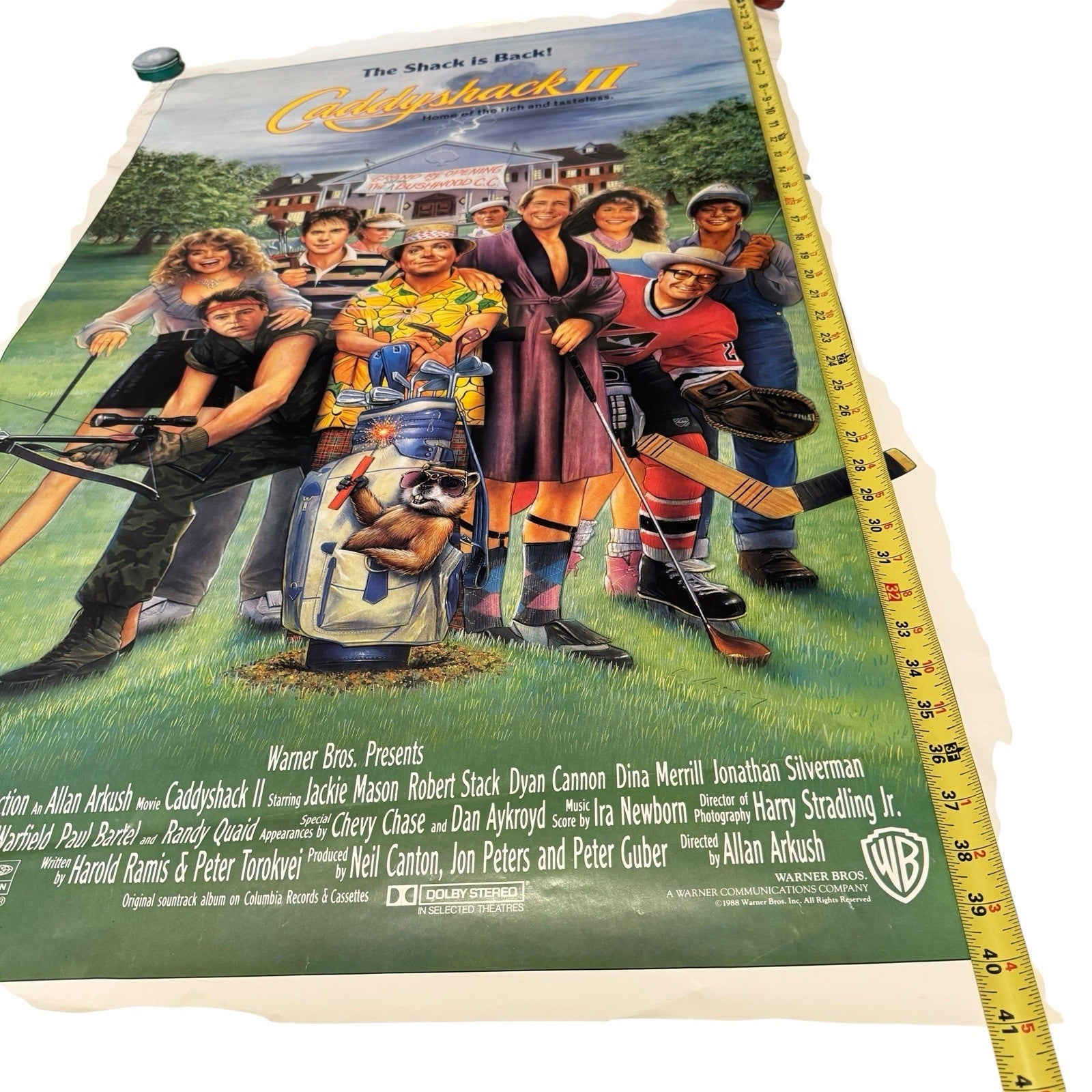 Vintage Caddyshack II 1988 Original One Sheet Movie Poster 40” X 27”