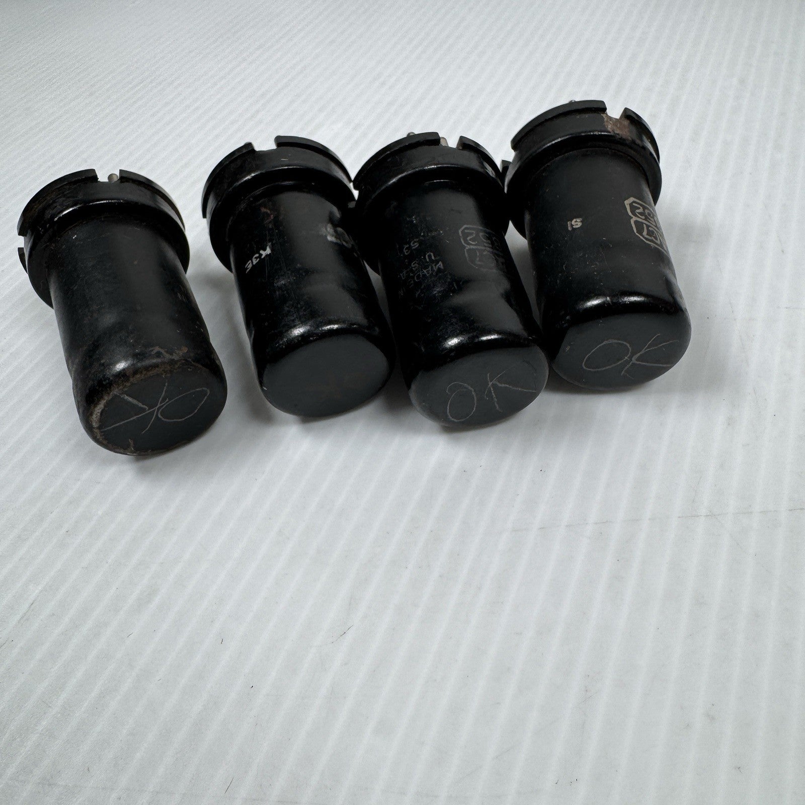 Mixed Lot Of 8 6AC7 Tubes RCA, Sylvania, US Navy CRC Untested Read