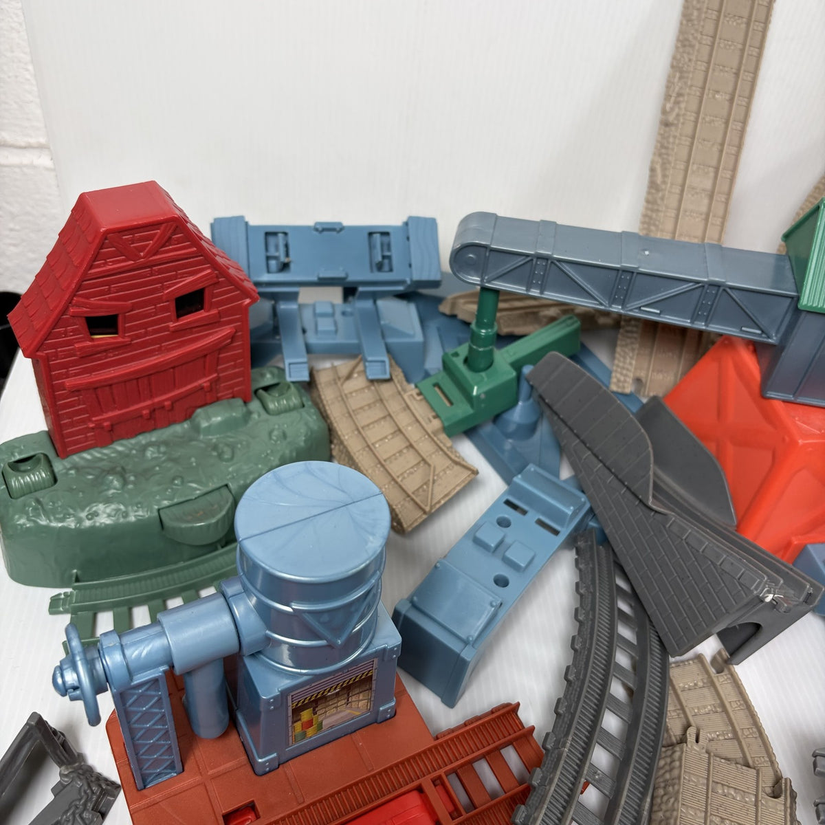 Thomas & Friends TrackMaster Train Set Lot Thomas, Diesel, Track & Buildings
