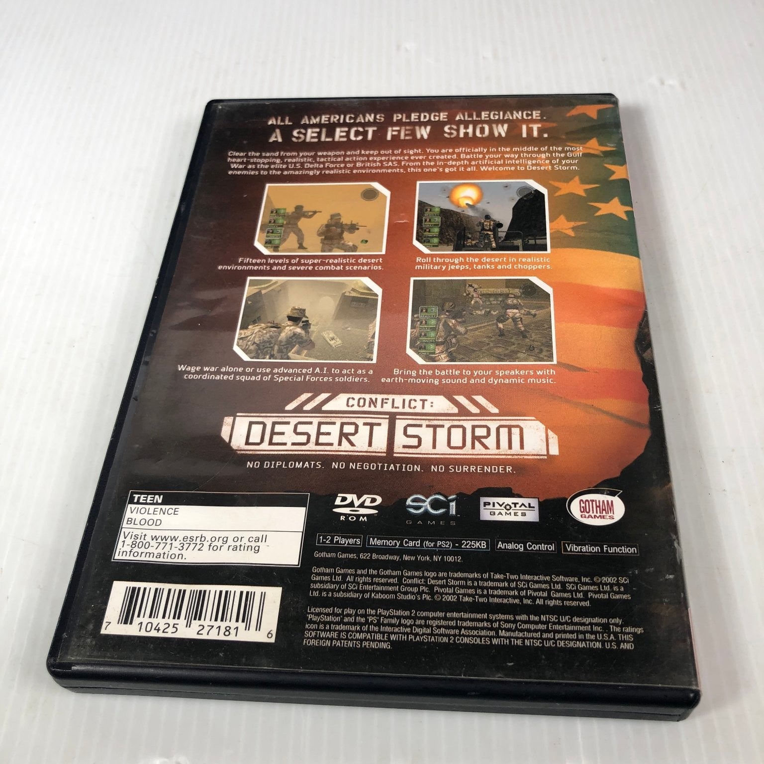 Conflict Desert Storm Greatest Hits PlayStation 2 Video Game Tactical