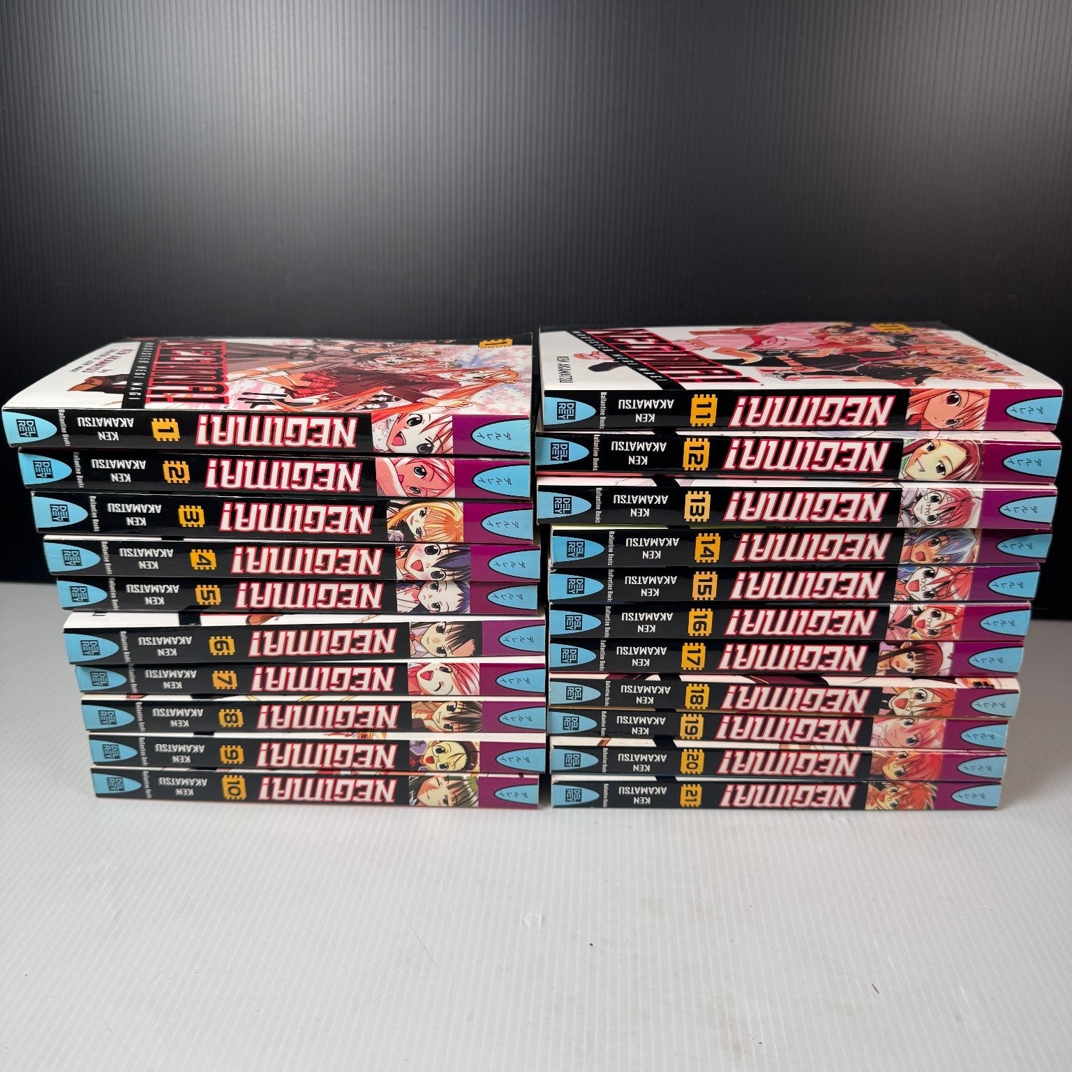 Negima! Magister Negi Magi Lot of 21 Volumes Del Rey Manga 2000s