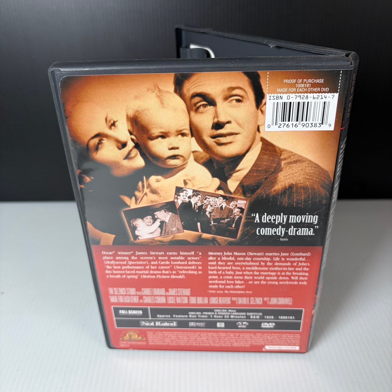 Made For Each Other DVD 1939 Carole Lombard James Stewart Classic