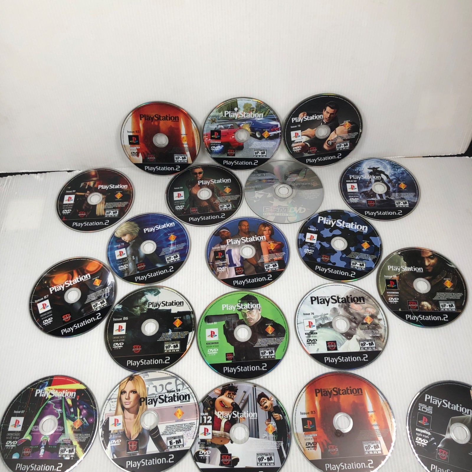 Lot Of 20 PlayStation 2 PS2 Playstation Magazine & Underground Demo Discs AS IS
