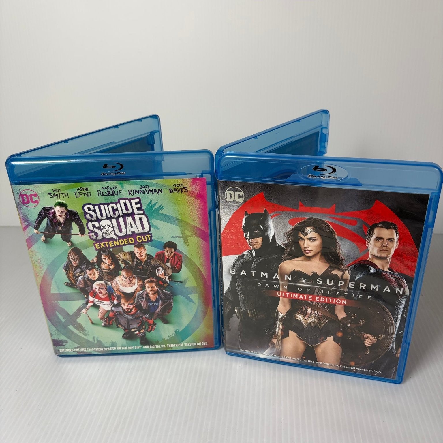 Suicide Squad Blu-ray 2016 Extended Cut & Batman v. Superman Ultimate Edition