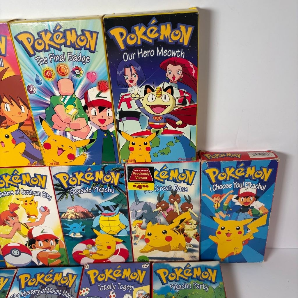Pokemon VHS Lot of 12 Viz Video Pioneer Anime Tapes Pikachu I Choose You