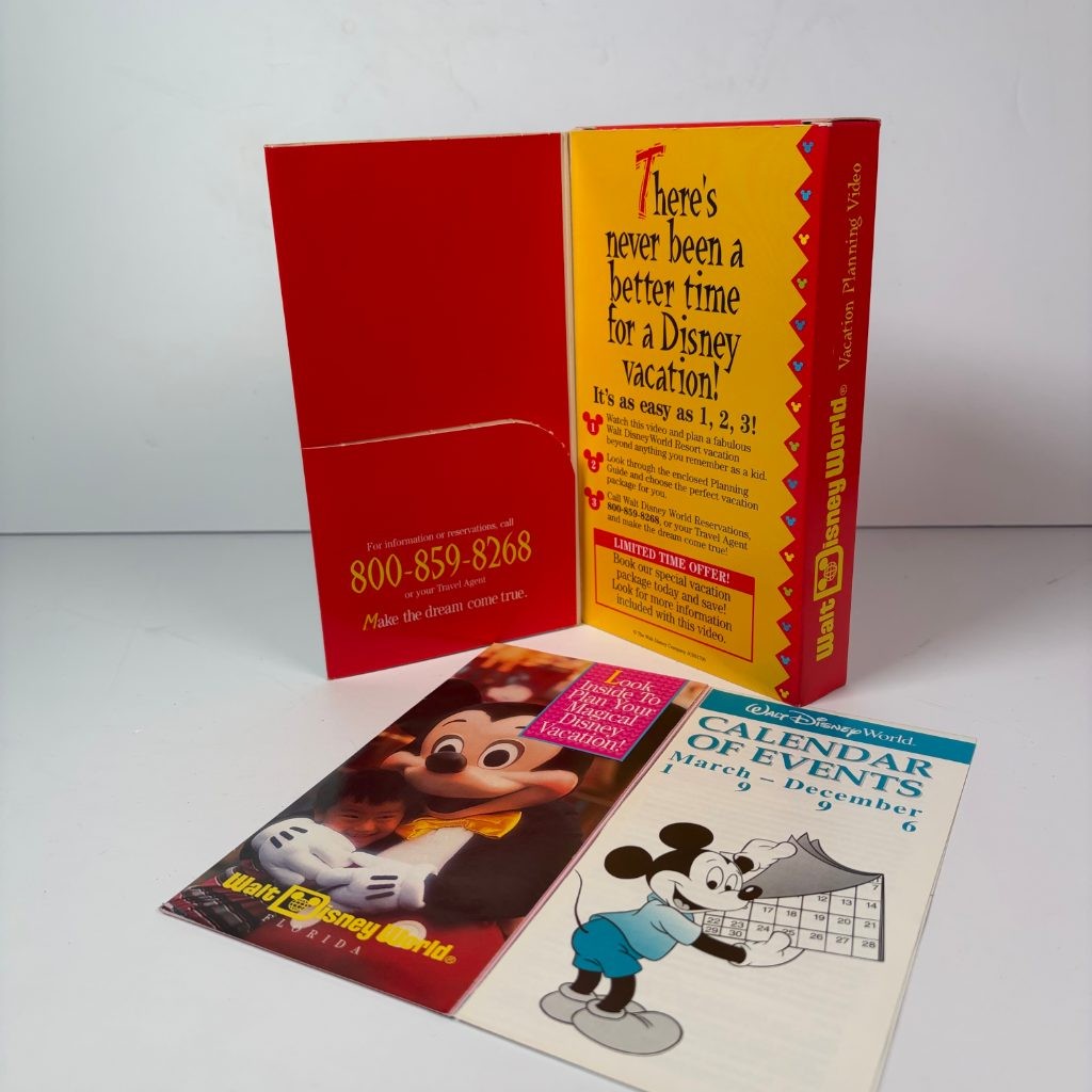 Walt Disney World Vacation Planning Video VHS It's Not Just For Kids 1996 Promo