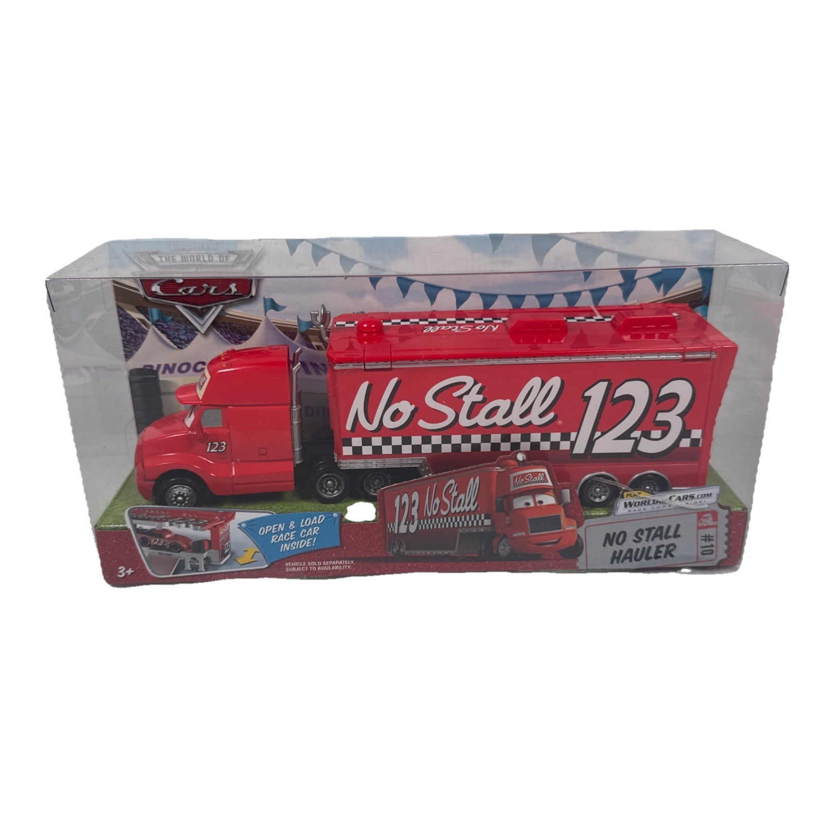 Sealed Disney Pixar The World Of Cars No Stall 123 Hauler Truck #10 New in box