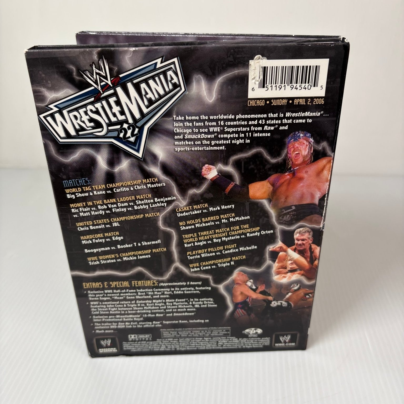 WrestleMania 22 DVD 2006 3-Disc Collector's Edition John Cena WWE