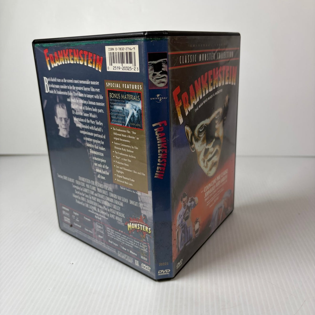 Frankenstein DVD 1931 Boris Karloff James Whale Classic Monster Film