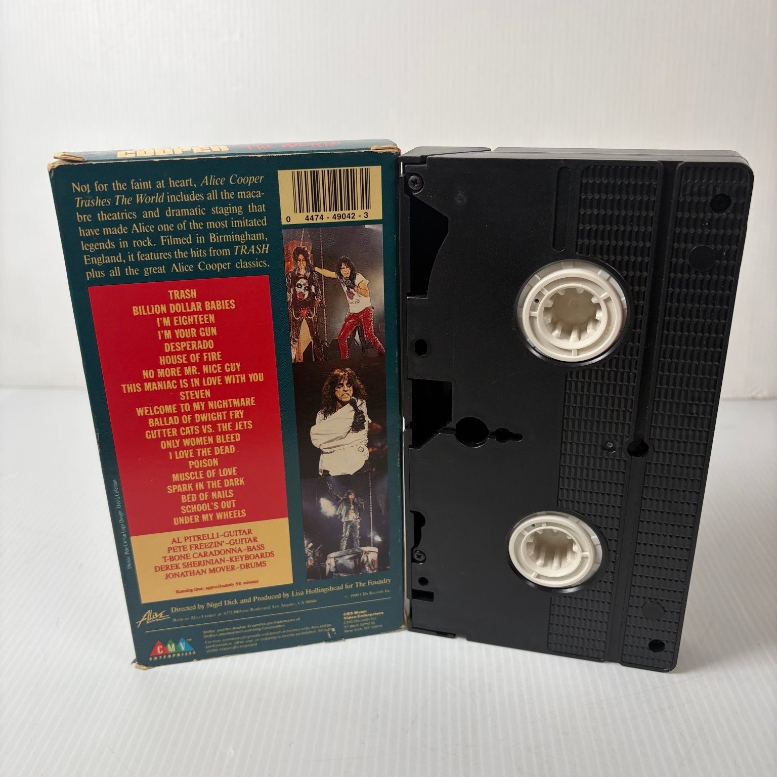 Alice Cooper Trashes The World VHS 1990 Rock Concert Film CMV