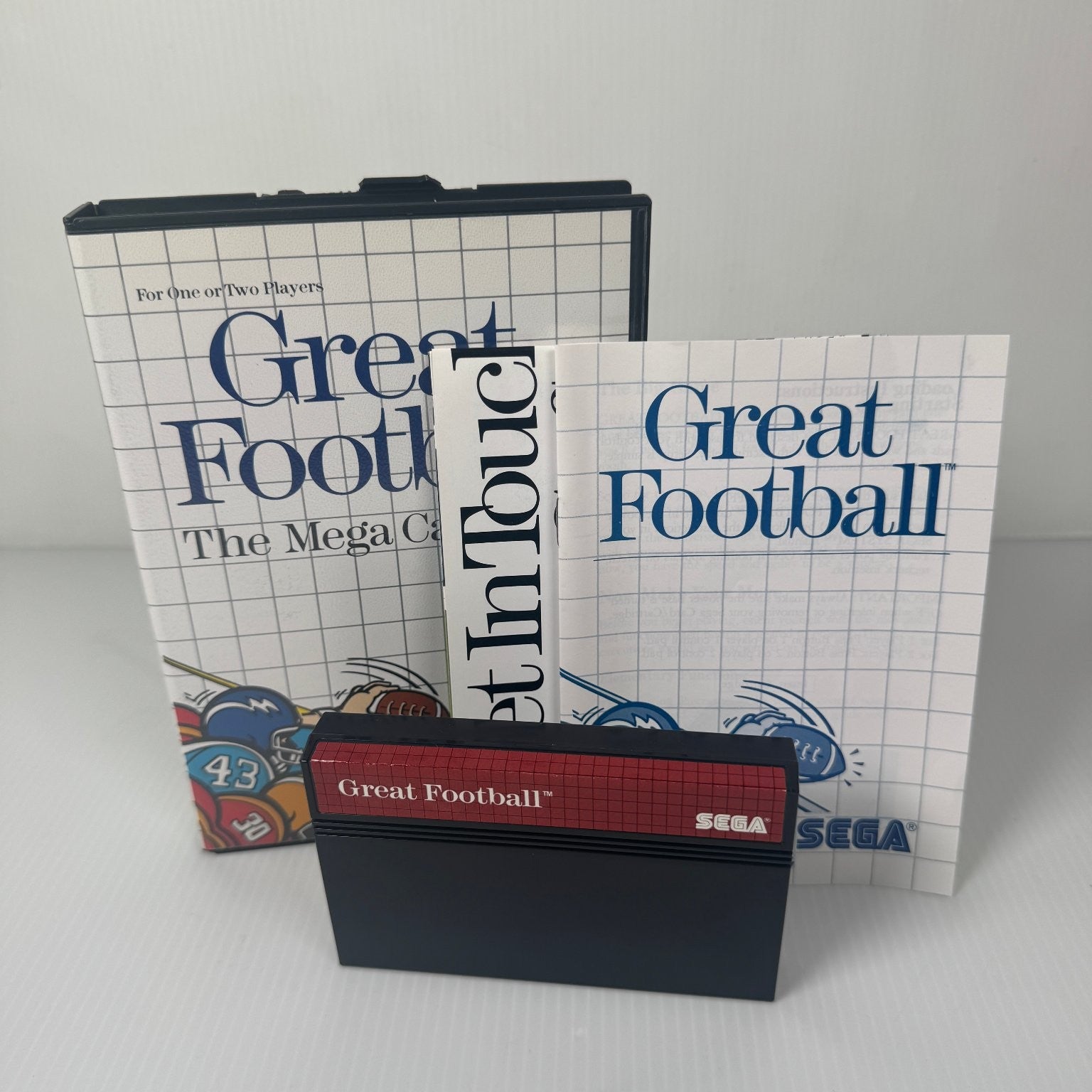 Great Football Sega Master System Video Game Multiplayer Classic Complete CIB