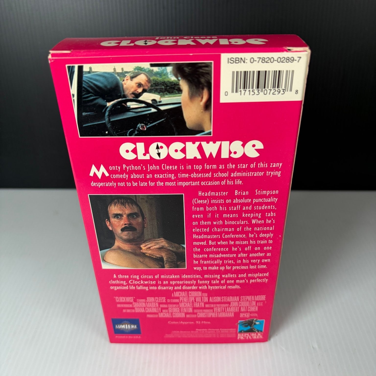 Clockwise VHS 1986 Comedy Original Release Republic Pictures Lumiere