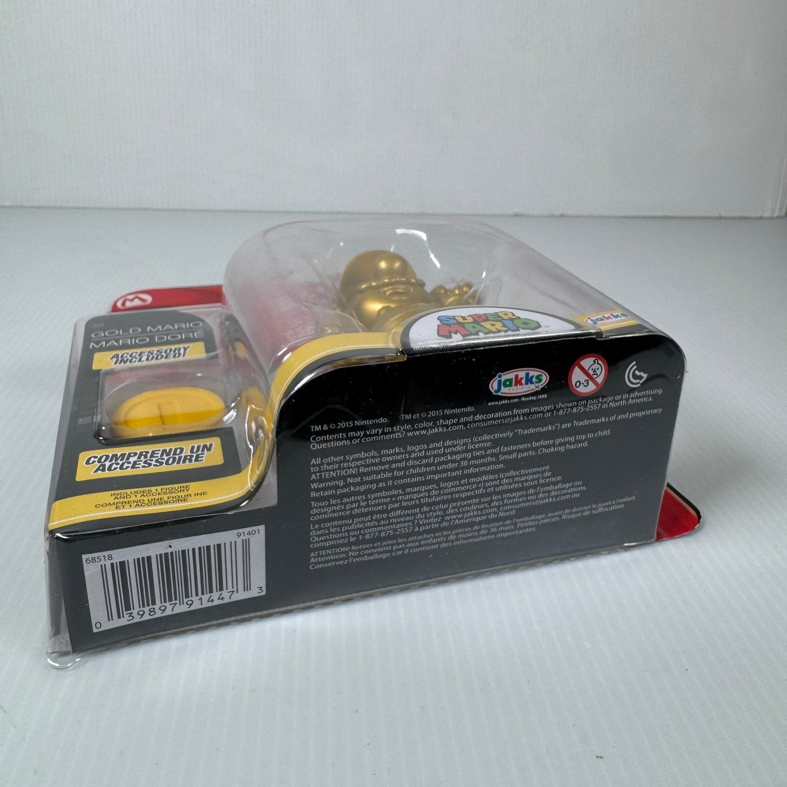 World of Nintendo Gold Mario 4 Inch Figure Super Mario with Coin Series 1-5