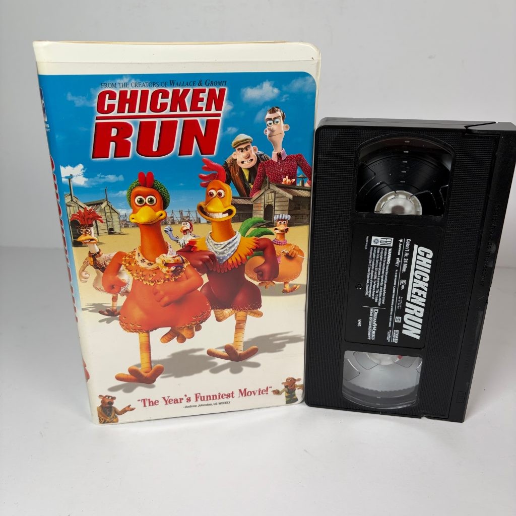 Chicken Run VHS 2000 DreamWorks Clamshell Aardman Wallace & Gromit Creators