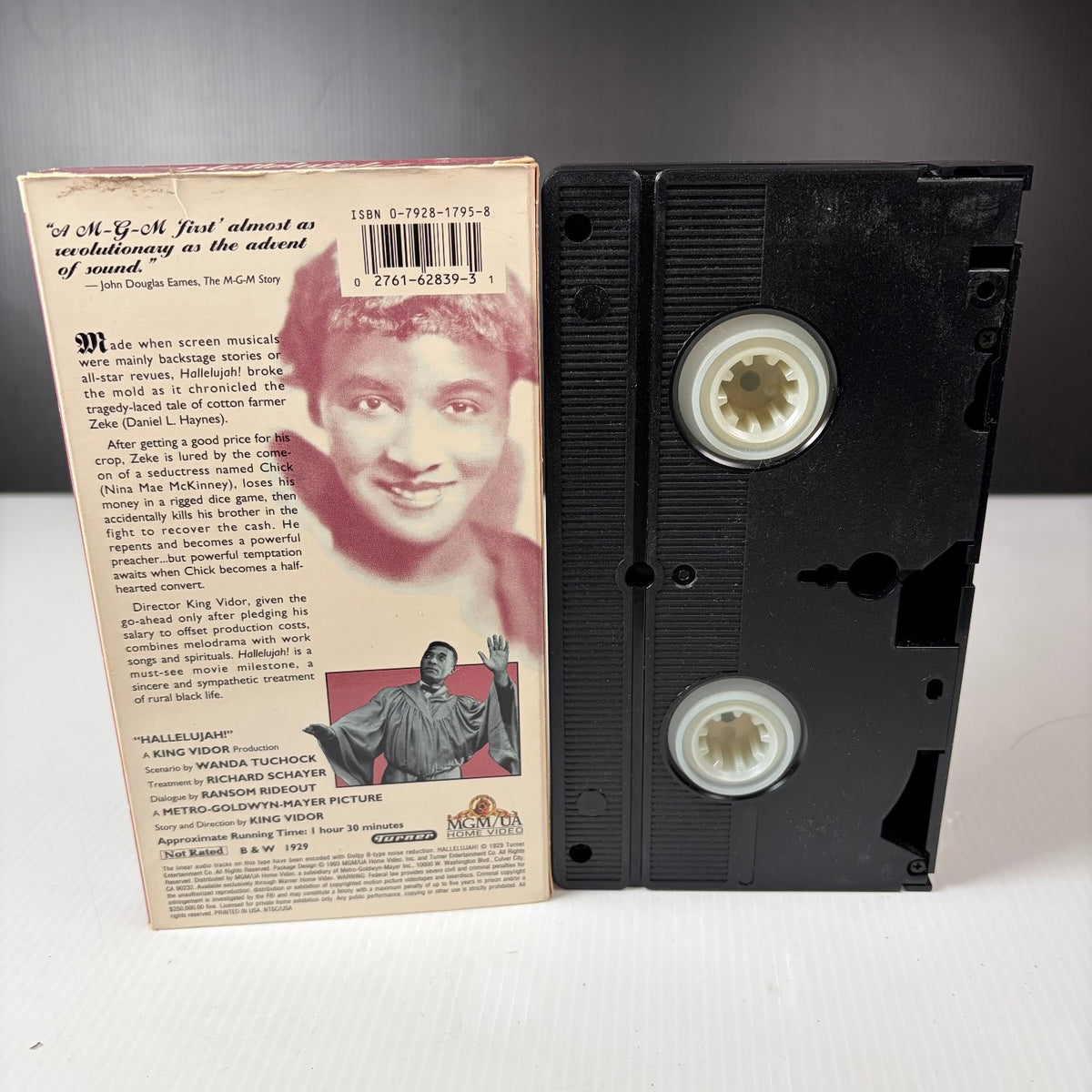 Hallelujah! VHS 1929 Musical Drama King Vidor B&W Classic MGM/UA Home Video