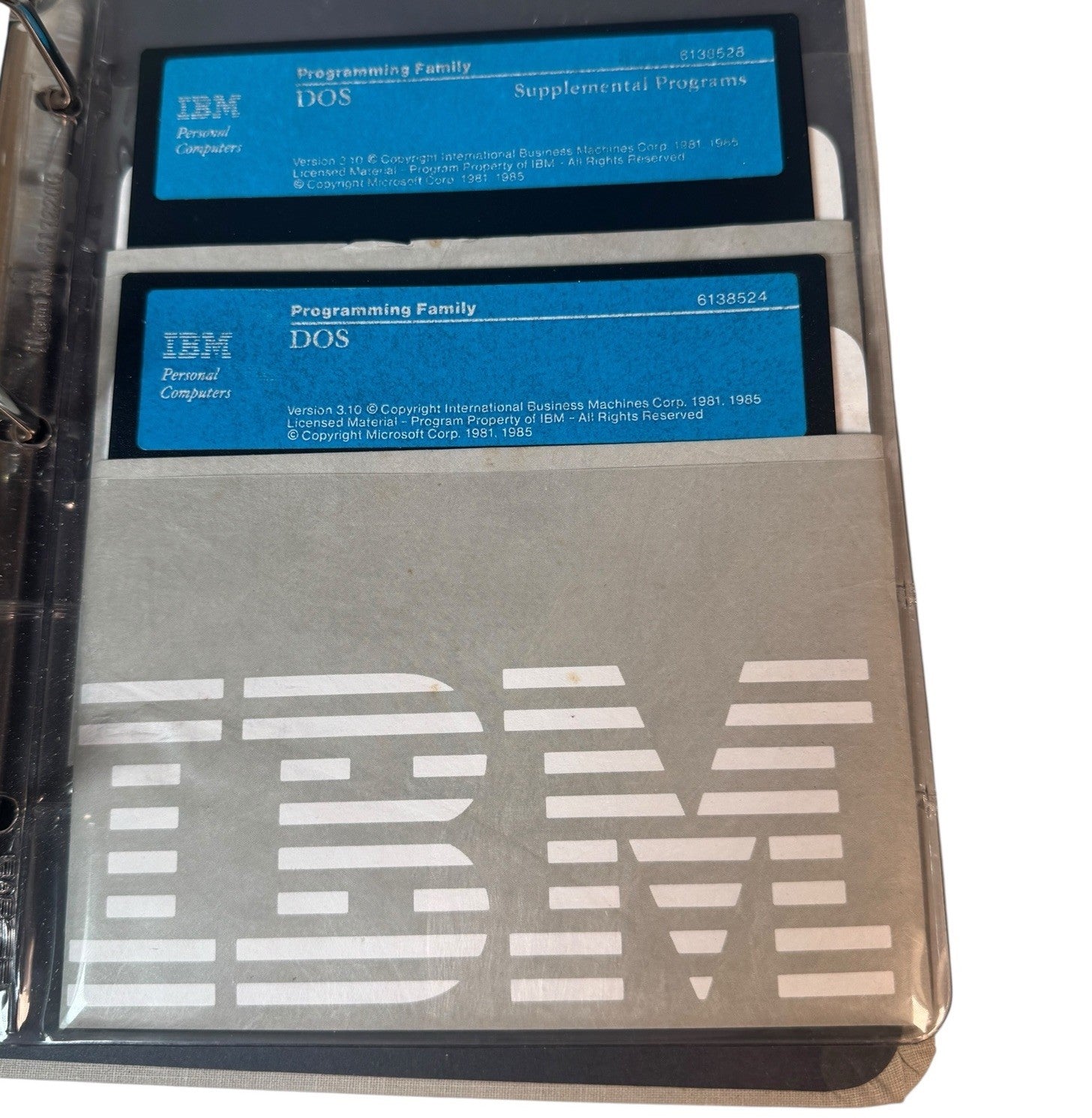 IBM Software DOS Version 2.10 And 3.10 For IBM Personal Computers With EZ-VU II