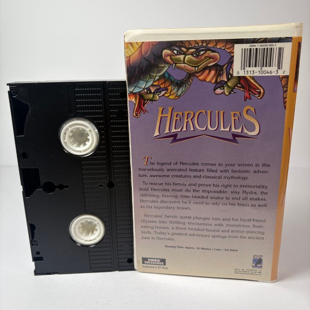 Hercules VHS Animated Feature Video Treasures Anchor Bay SV10046 Mythology
