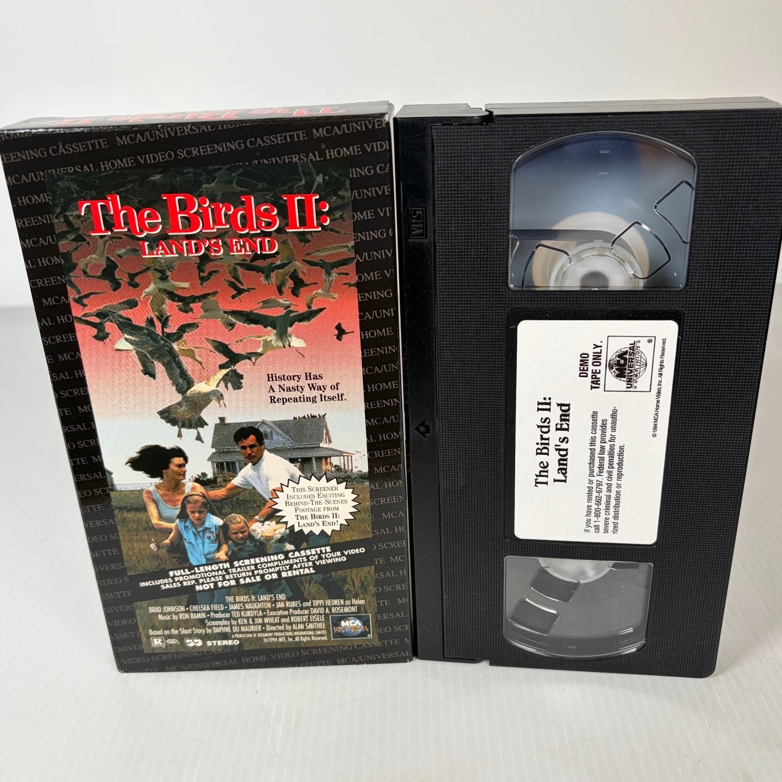 The Birds II: Land's End VHS 1994 Horror Screening Cassette MCA Universal