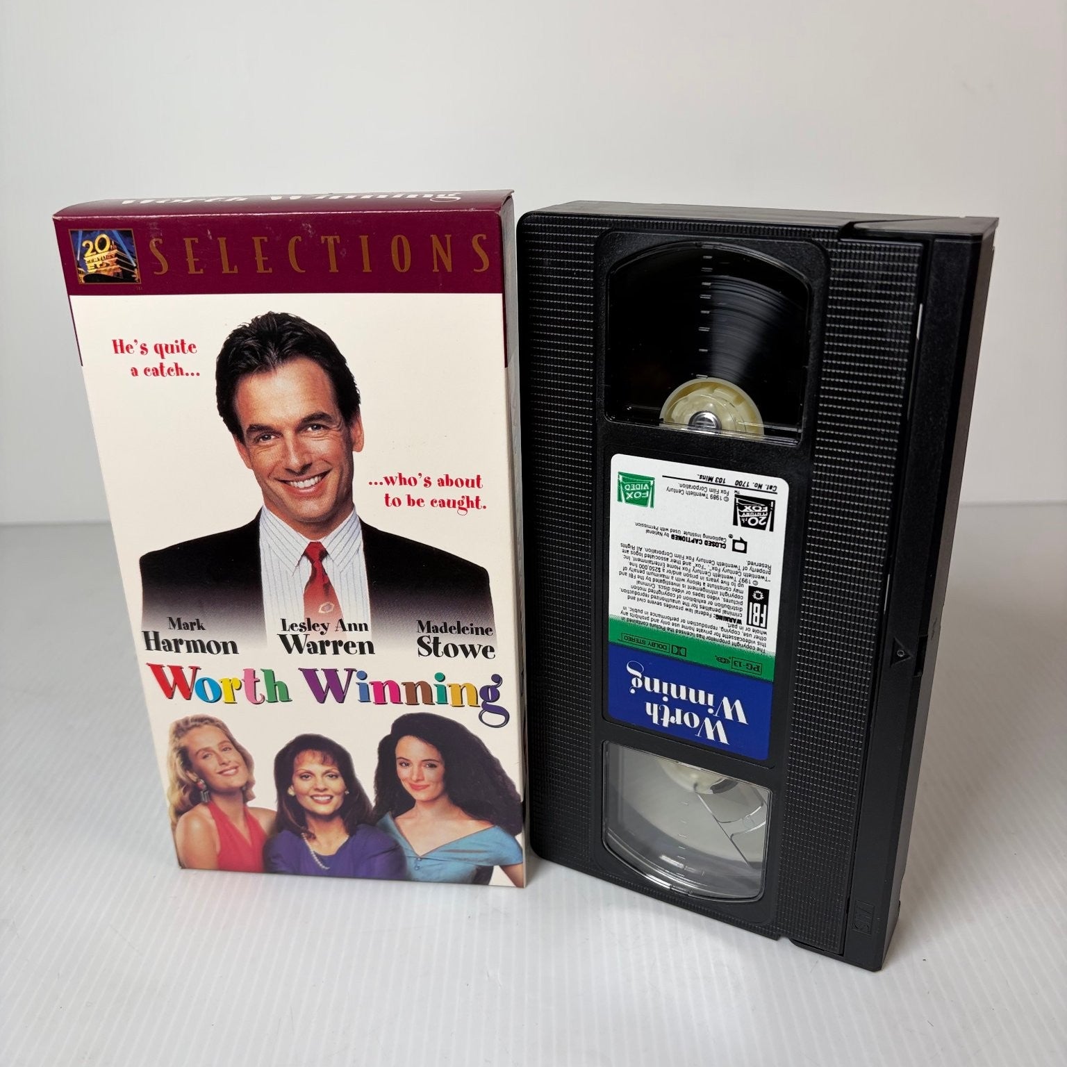 Worth Winning VHS 1989 Romantic Comedy Fox Selections Mark Harmon