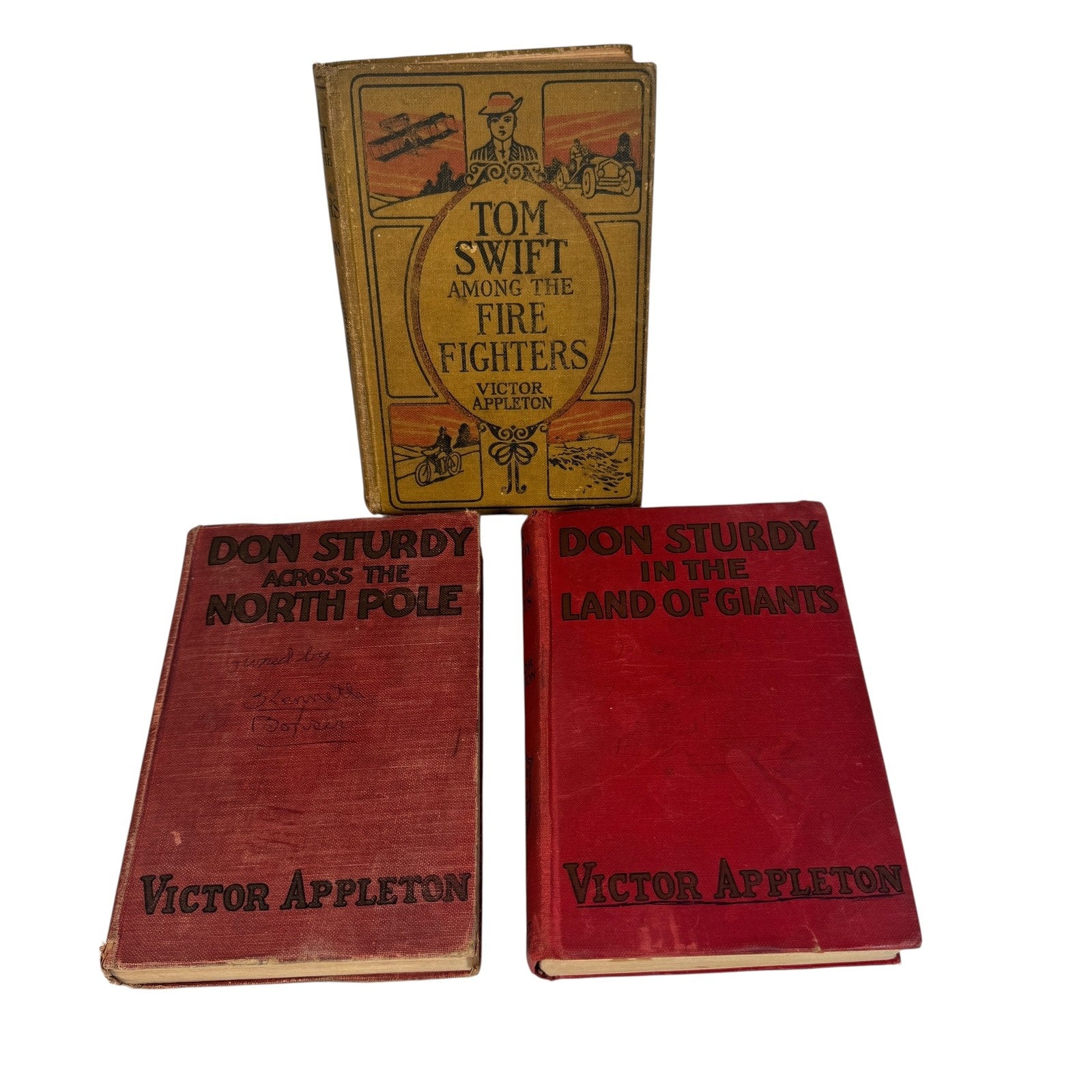 Lot of Antique 1920s 1st Print Hardcover Tom Swift & Don Sturdy Books Appleton