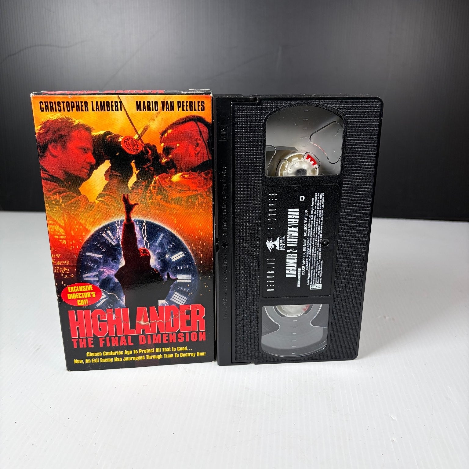 Highlander The Final Dimension VHS 1995 Action Sci-Fi Director's Cut Republic