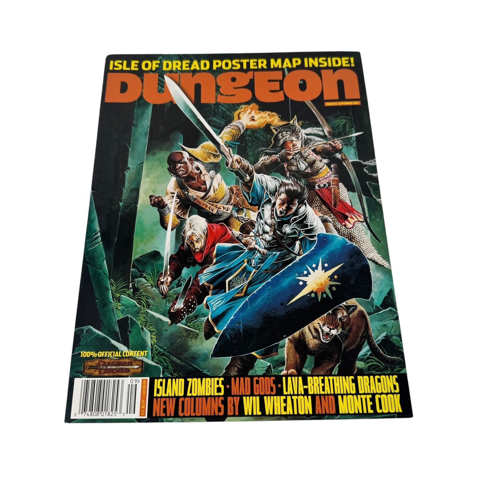 Vintage Dungeon Magazine 114 Sept 2004 Isle of Dread Map D&D Fantasy RPG TSR