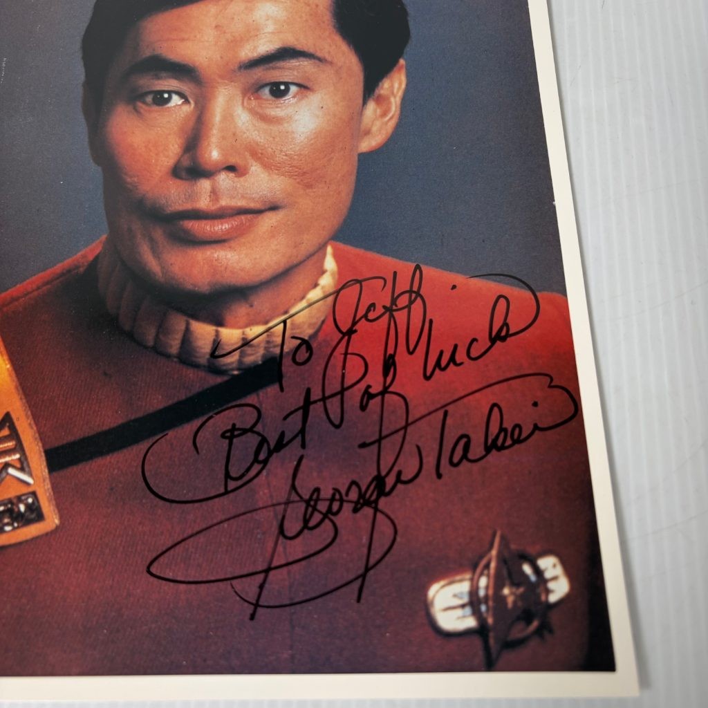 George Takei Signed 8x10 Photo Star Trek Sulu Autograph Inscribed To Jeff