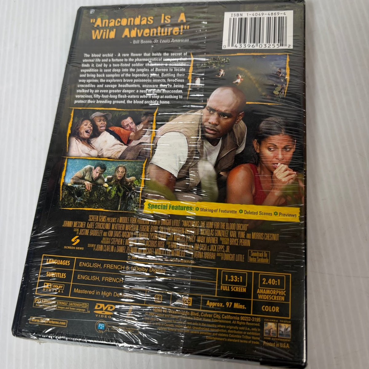 Anacondas: The Hunt for the Blood Orchid DVD 2004 Johnny Messner Action Horror