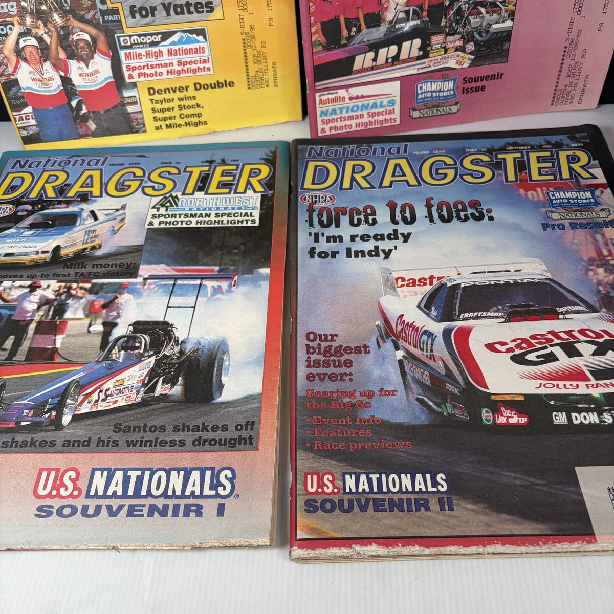 Lot of 20 National Dragster Magazine May - July 1995 NHRA Racing