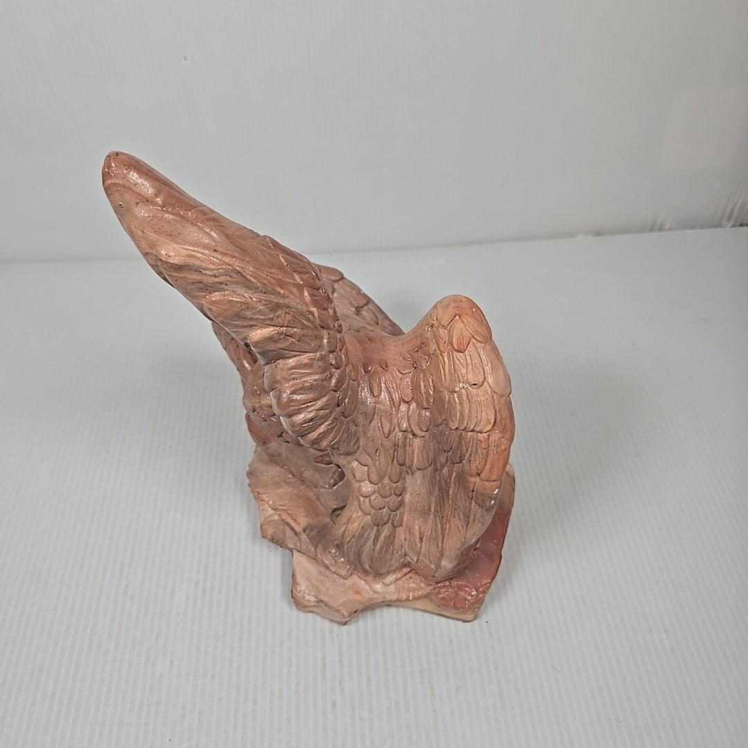 COMANCHE POTTERY EAGLES MISSISSIPPI MUD & KANSAS CLAY SCULPTURE QUINTON ALLEN