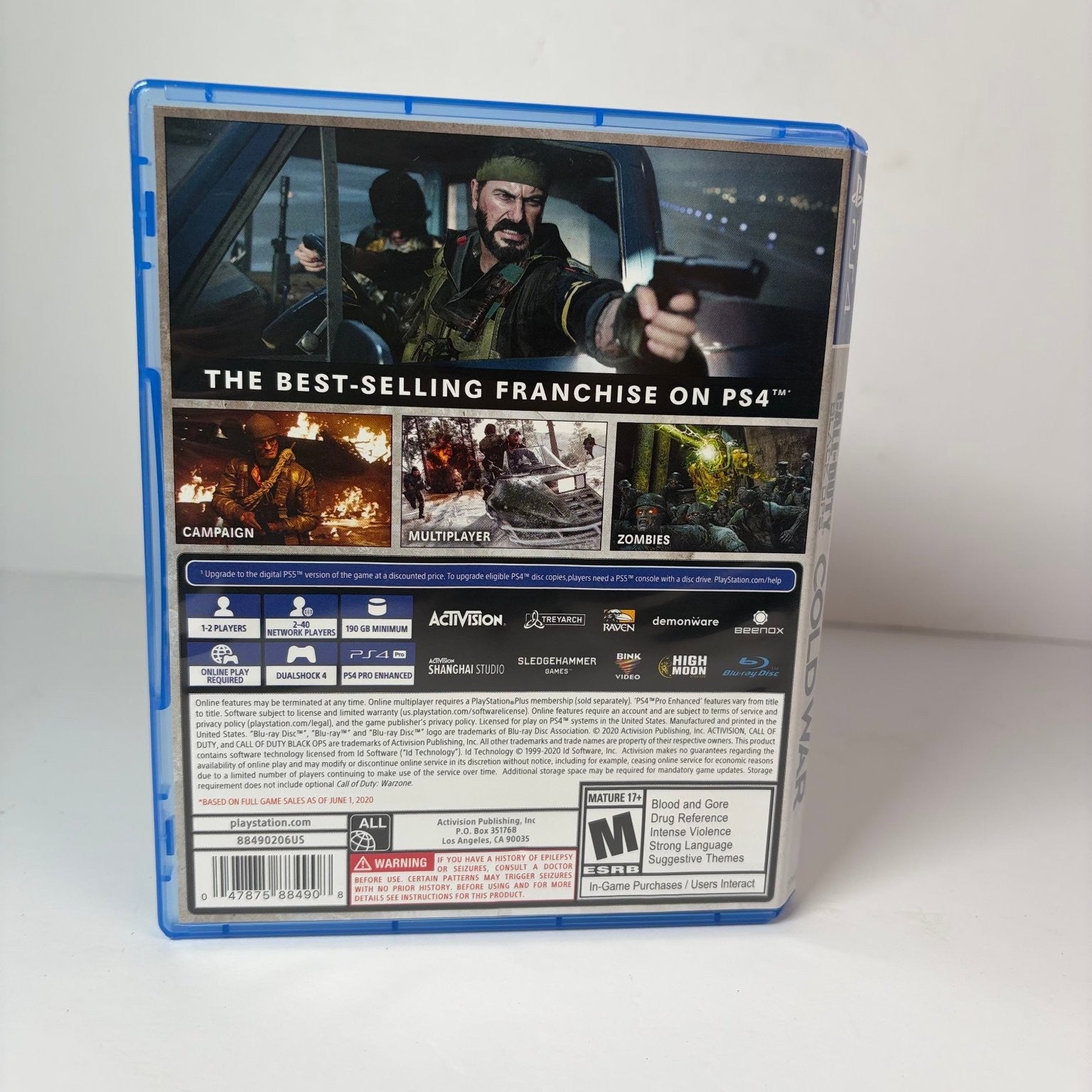 Call of Duty Black Ops Cold War PS4 PlayStation 4 Game Complete CIB PS5 Upgrade